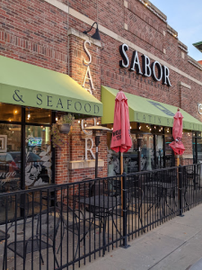 A view outside of Sabor, a restaurant in Wichita Kansas