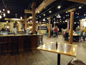 Interior of River City Brewery. A brewery in Wichita, Kansas.