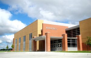 Exterior of Wichita Heights High School. A school in Wichita, Kansas.