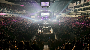 A picture inside Intrust Bank Arena in Wichita Kansas where a sold out concert is currently going on